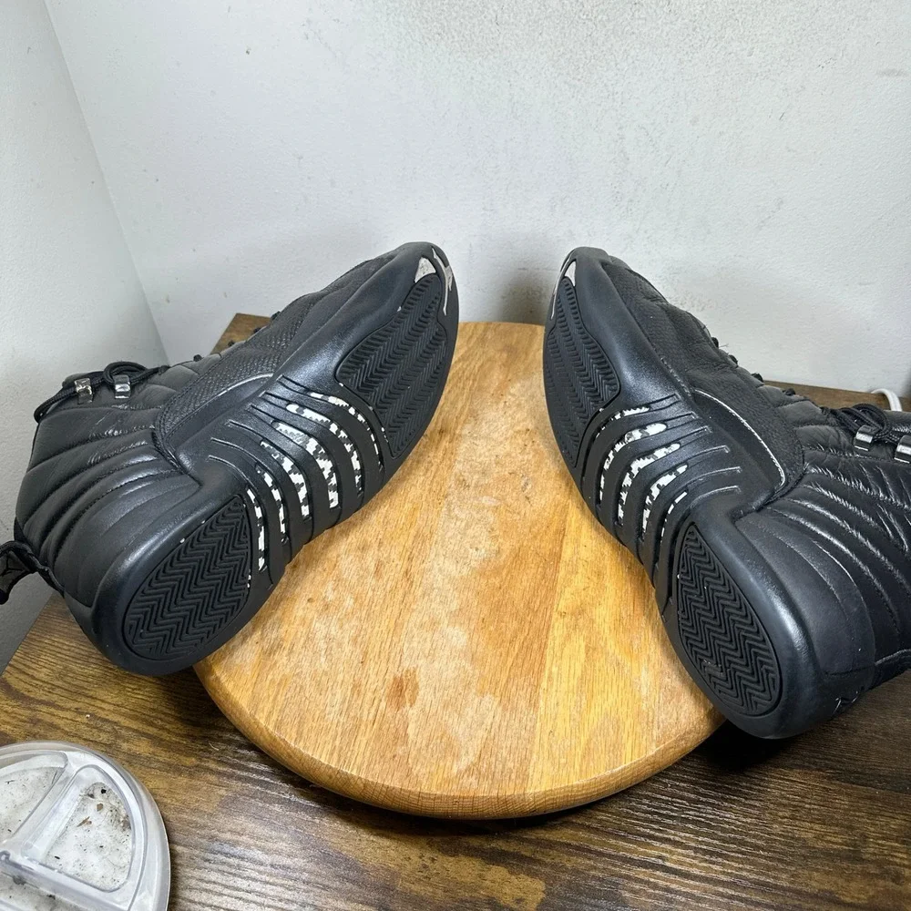 Jordan 12 Retro Winterized Triple Black Mens Basketball Shoes BQ6851-001 Size 10